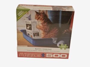 Eurographics Kitty Throne 500 Large Piece Jigsaw Puzzle SEALED